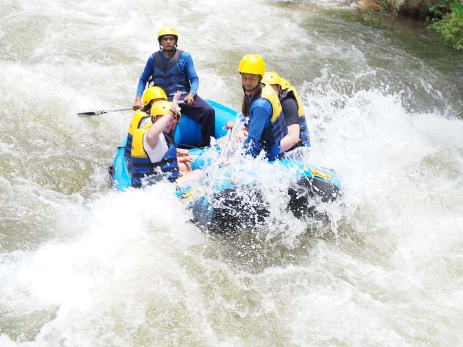 Phuket: White Water Rafting, Zipline, and Elephant Sanctuary - The lunch stop: Thai food with fruit, tea, and coffee