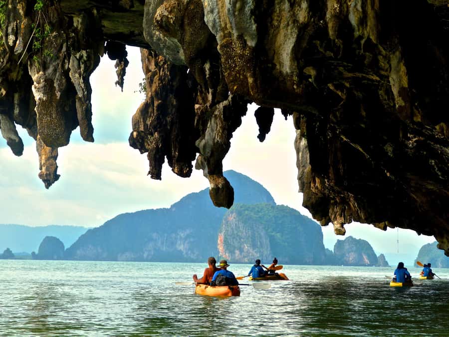 Sunrise in Phangnga with Off-Peak James Bond Island Visit - Sea canoe through lagoons and caves: close to the rocks