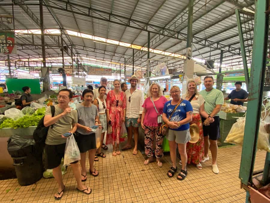Thai Cooking Class with Market & Garden Tour - What you eat after cooking: meal, views, and serious portion size