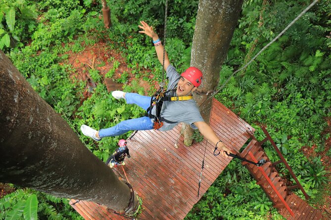 World C+ (Ziplines 10 Platforms + Roller + Sky Walk and World Set Menu ) - Getting to Hanuman World from Phuket Town without the headache